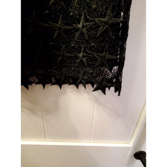 Sam Edelman Womens Sleeveless Lace Black Dress w/ Underlay Stars Small - Picture 2 of 9